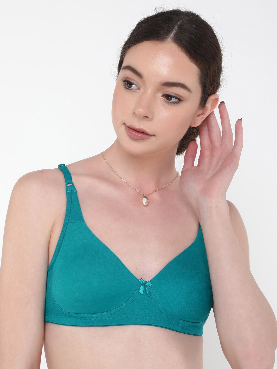 

LULU & SKY Medium Coverage Bra with All Day Comfort, Teal