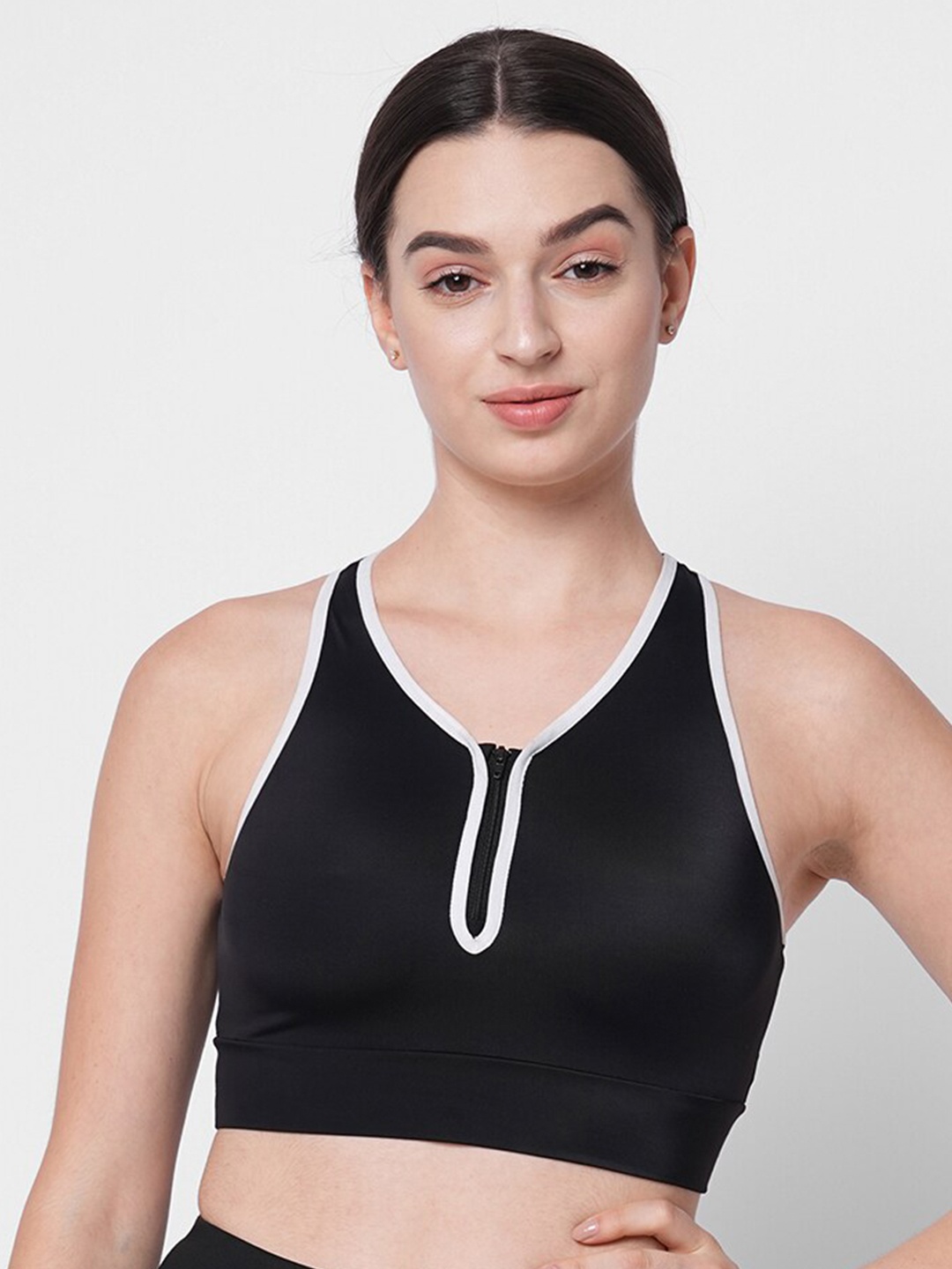 

Fitkin Shoulder Straps Fitted Top, Black