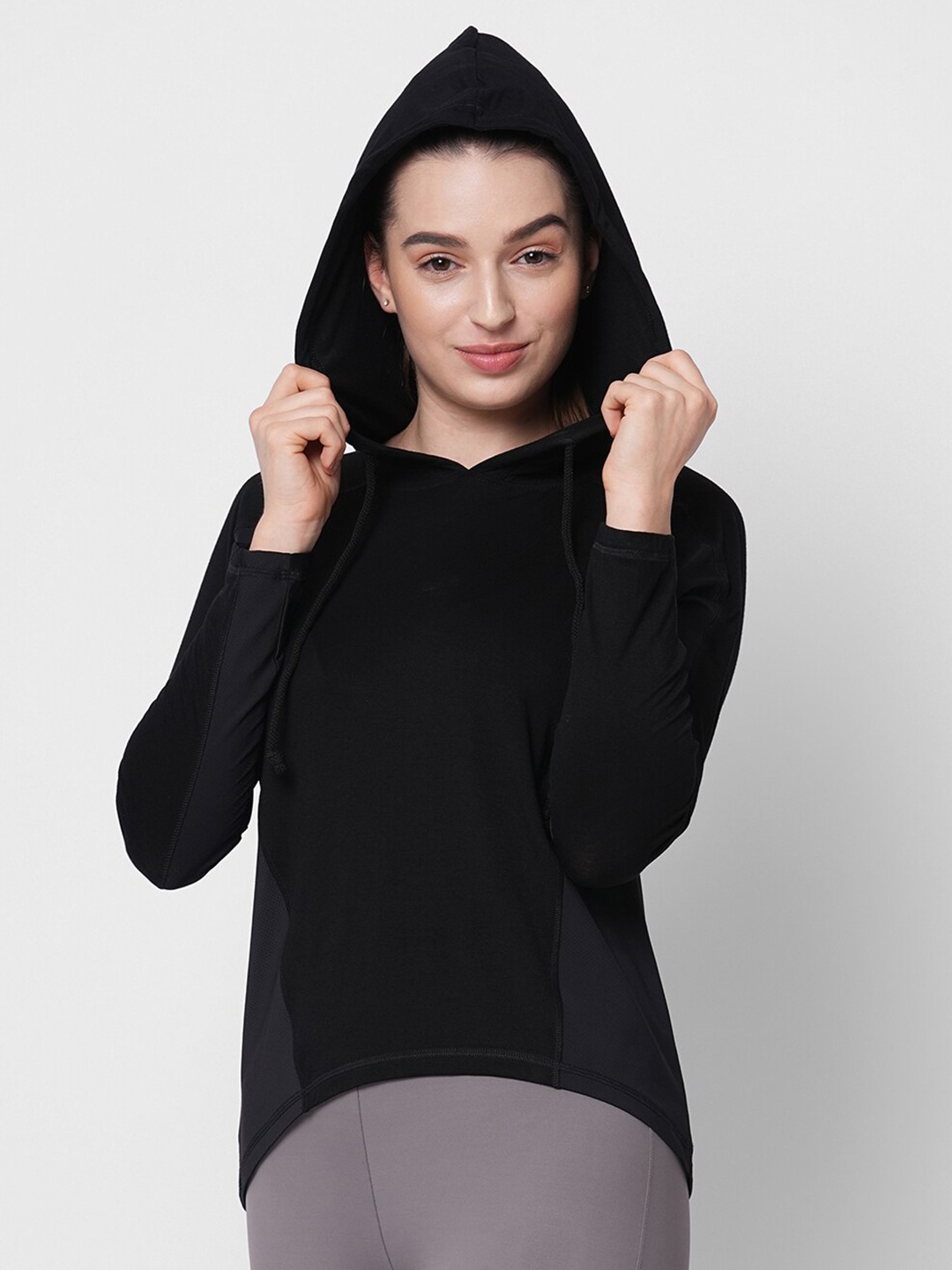 

Fitkin Hooded Top, Black