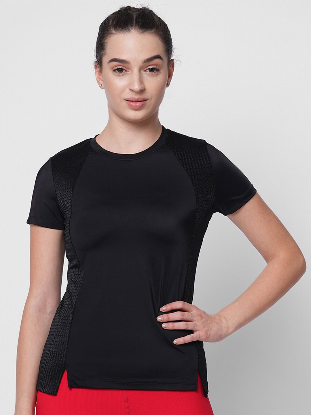 

Fitkin Anti Odour Round Neck T-Shirt, Black