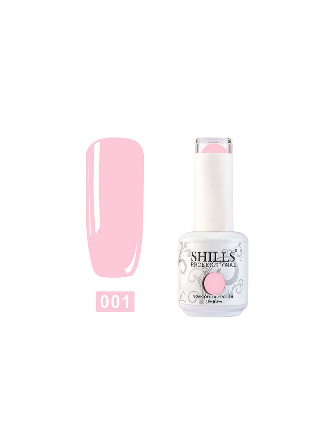 

shills professional Soak Off Gel Nail Polish - 15ml - 001, Pink