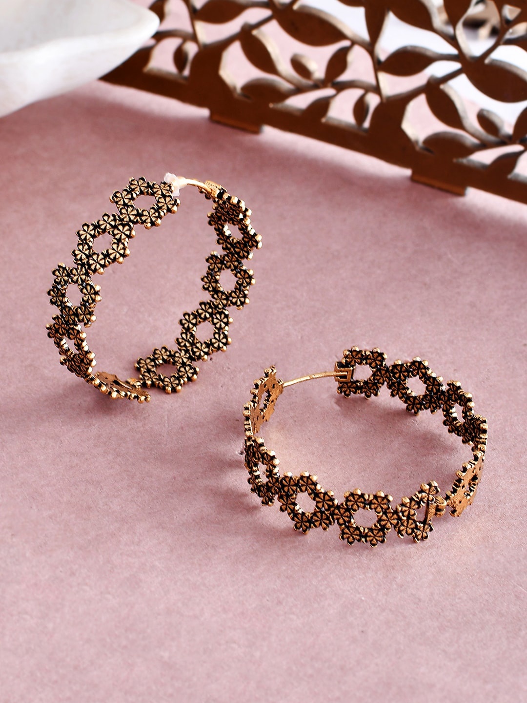 

Voylla Gold-Plated Hoop Earrings