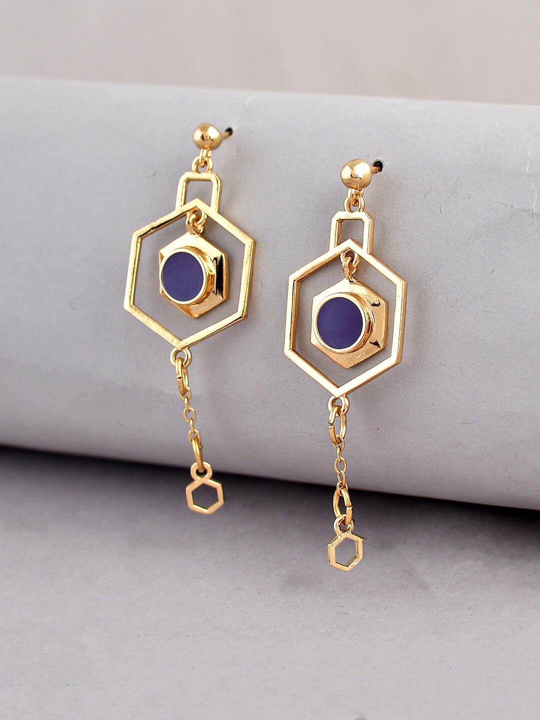 

Voylla Gold-Plated Drop Earrings