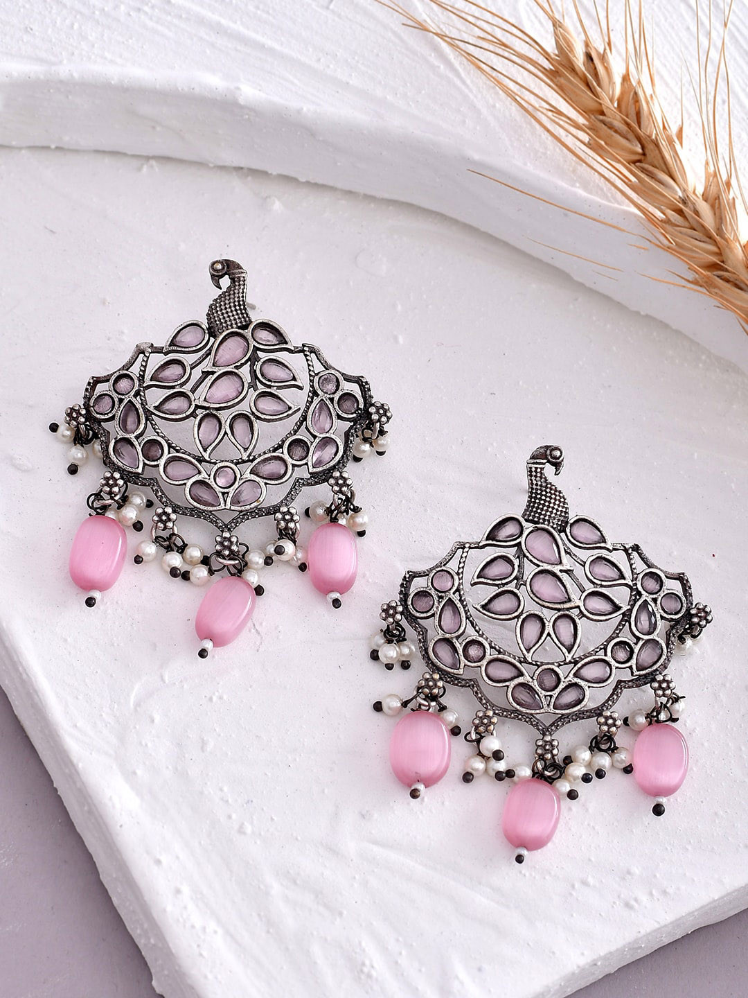 

Voylla Silver Plated Chandbalis