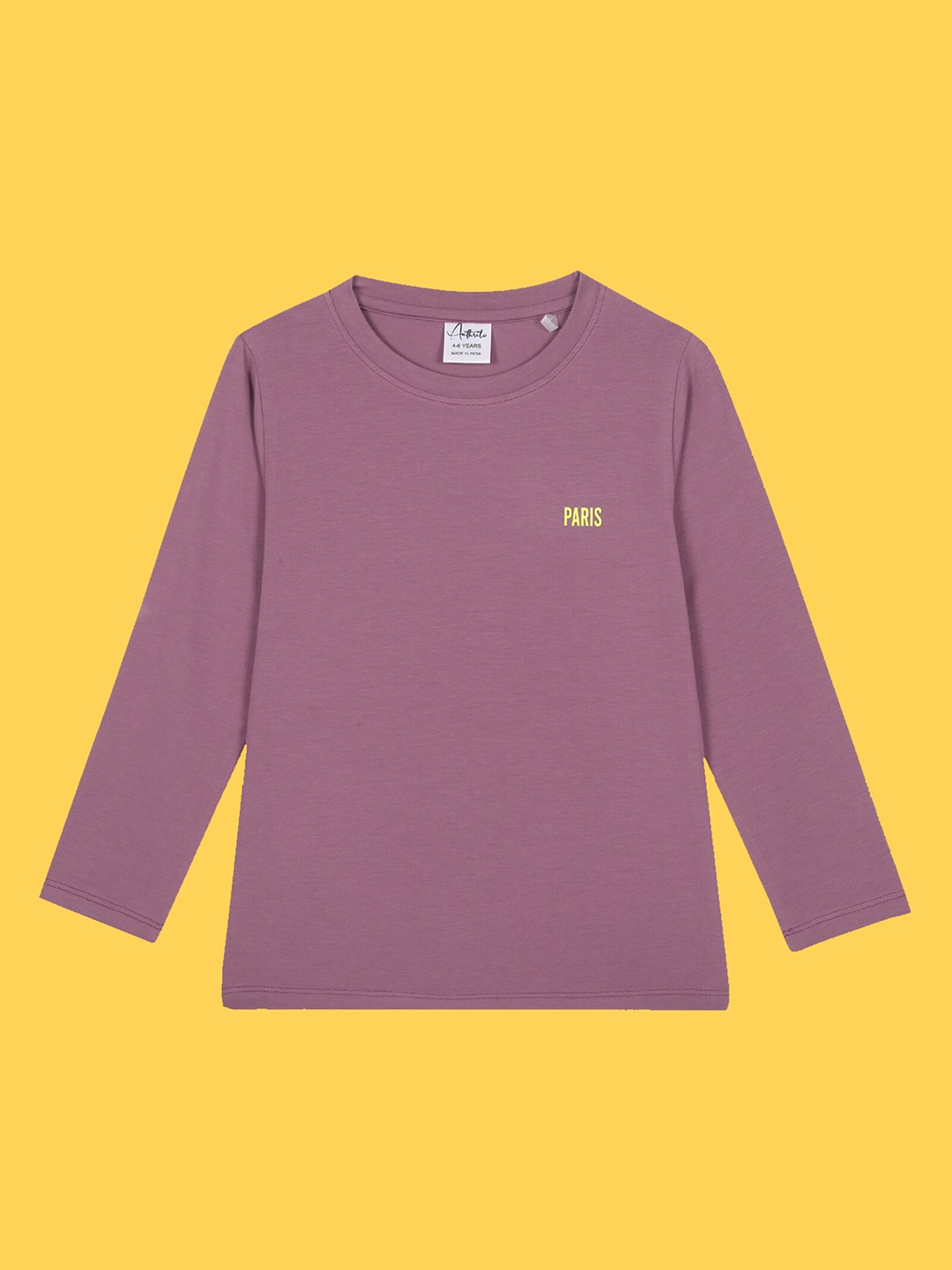 

Anthrilo Girls Round Neck Long Sleeves T-shirt, Purple