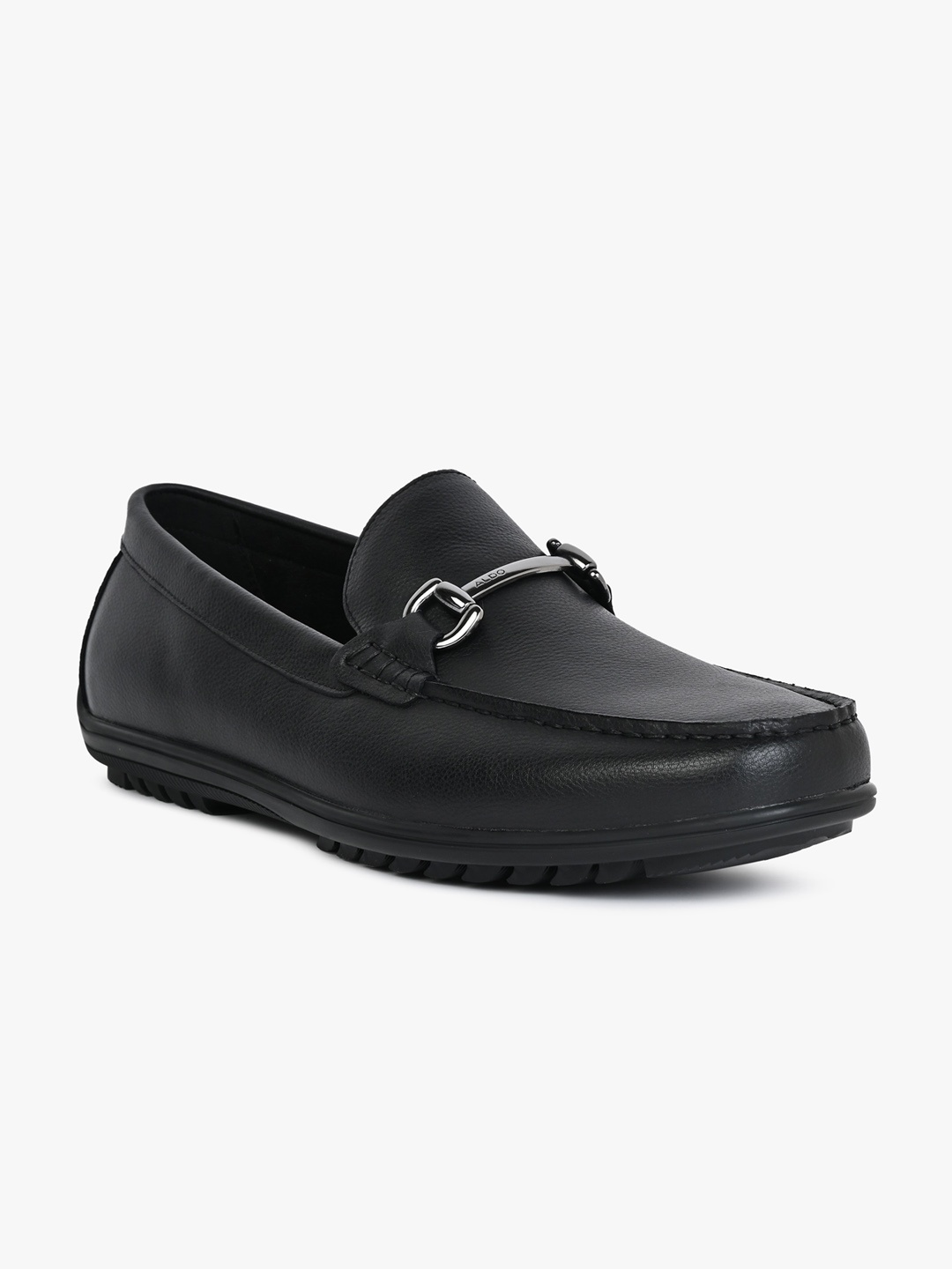 

ALDO Men Comfort Insole Leather Horsebit Loafers, Black