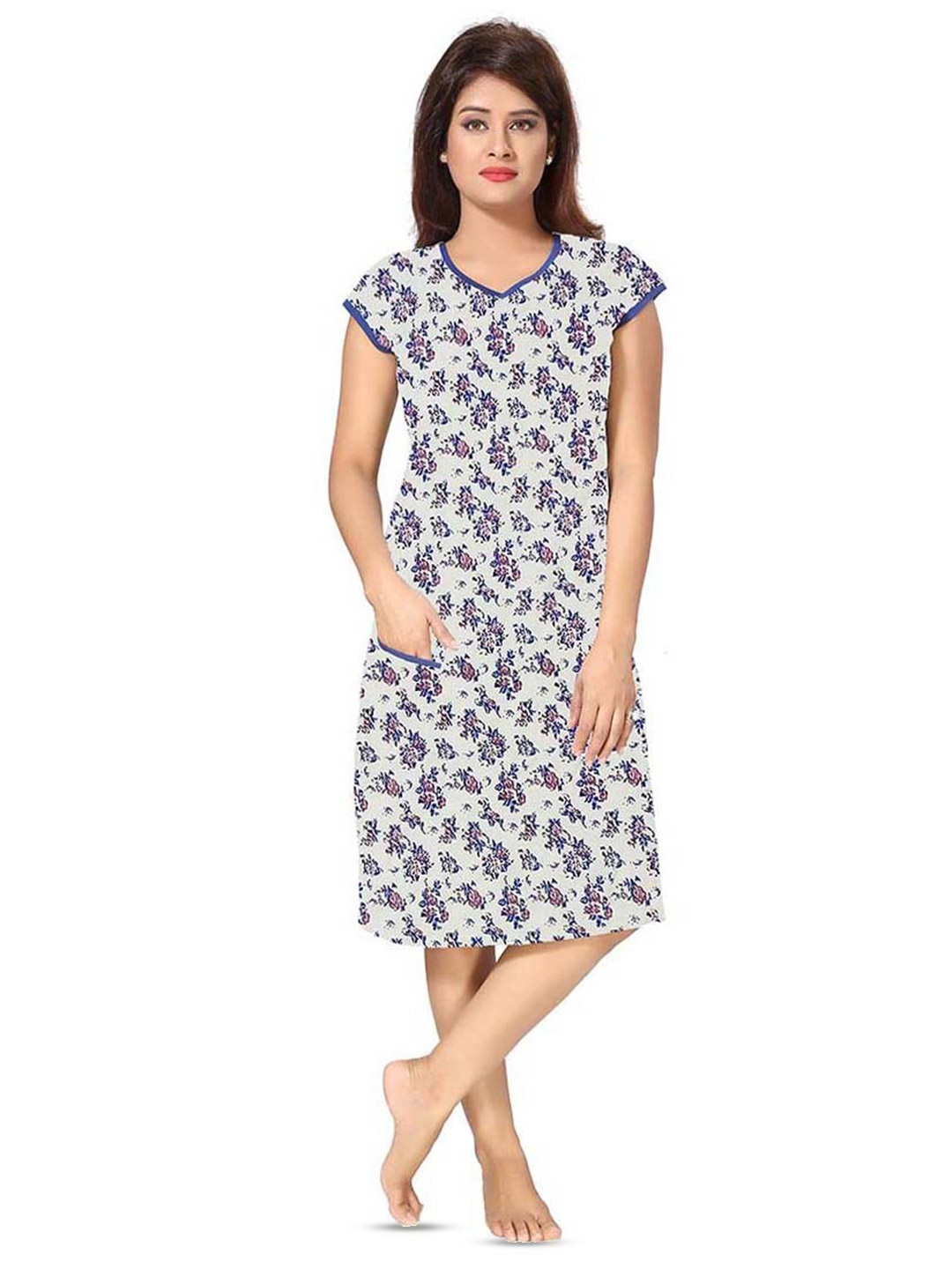 

ATTEMPT White Printed Nightdress