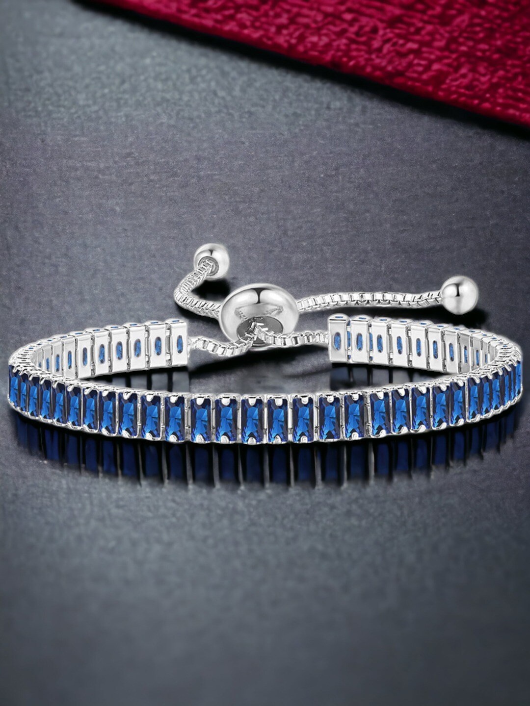 

Designs & You Silver-Plated Cubic Zirconia Wraparound Bracelet