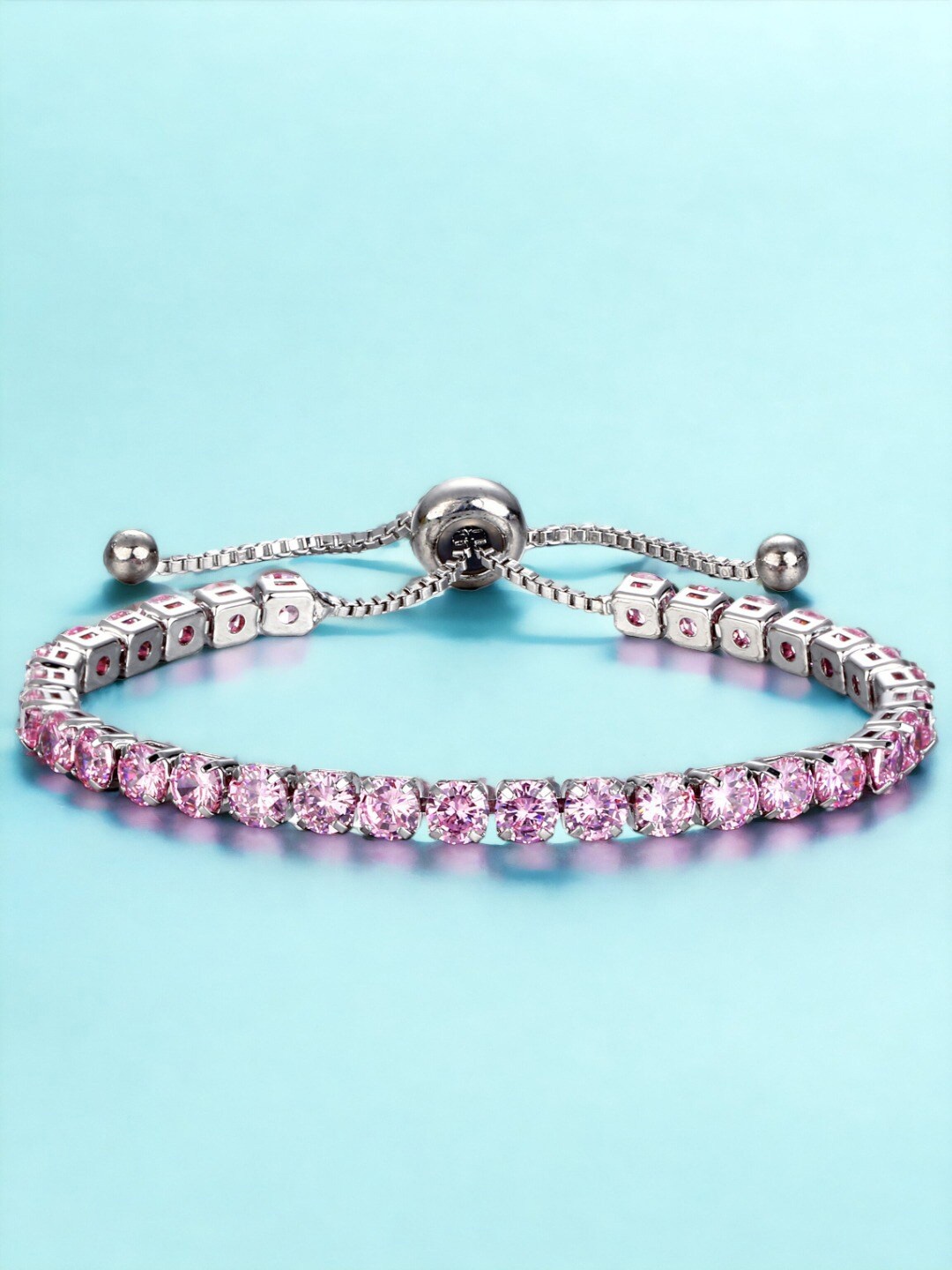 

Designs & You Silver-Plated Cubic Zirconia Wraparound Bracelet