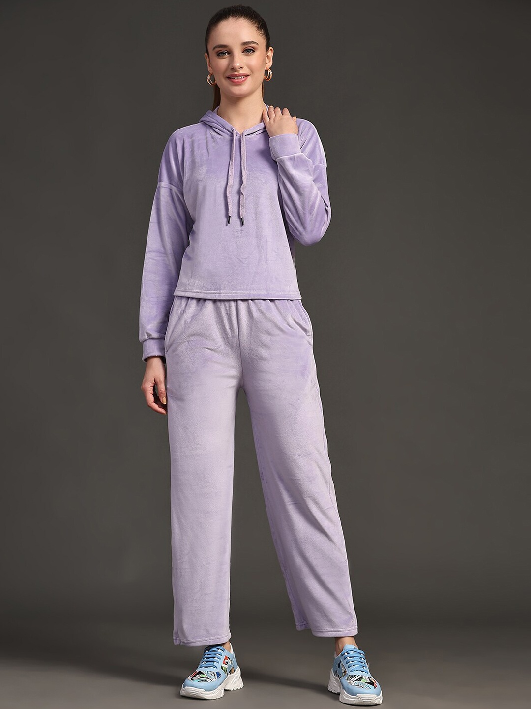 

KALINI Hooded Woollen Tracksuits, Lavender