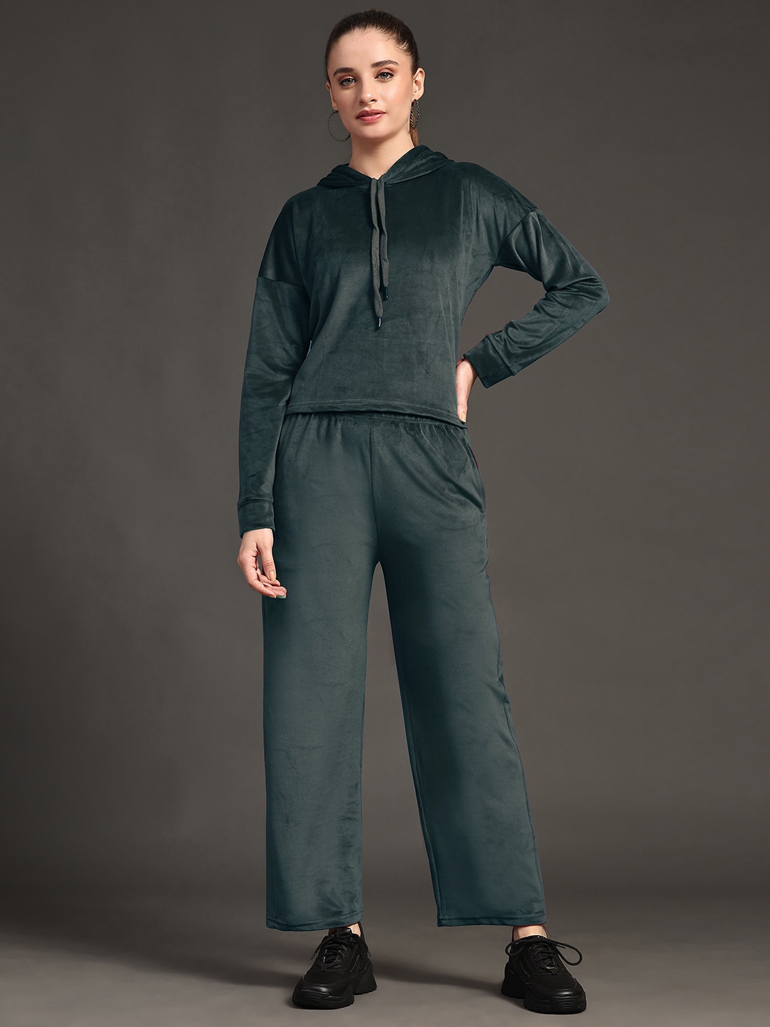 

KALINI Hooded Woollen Tracksuits, Teal