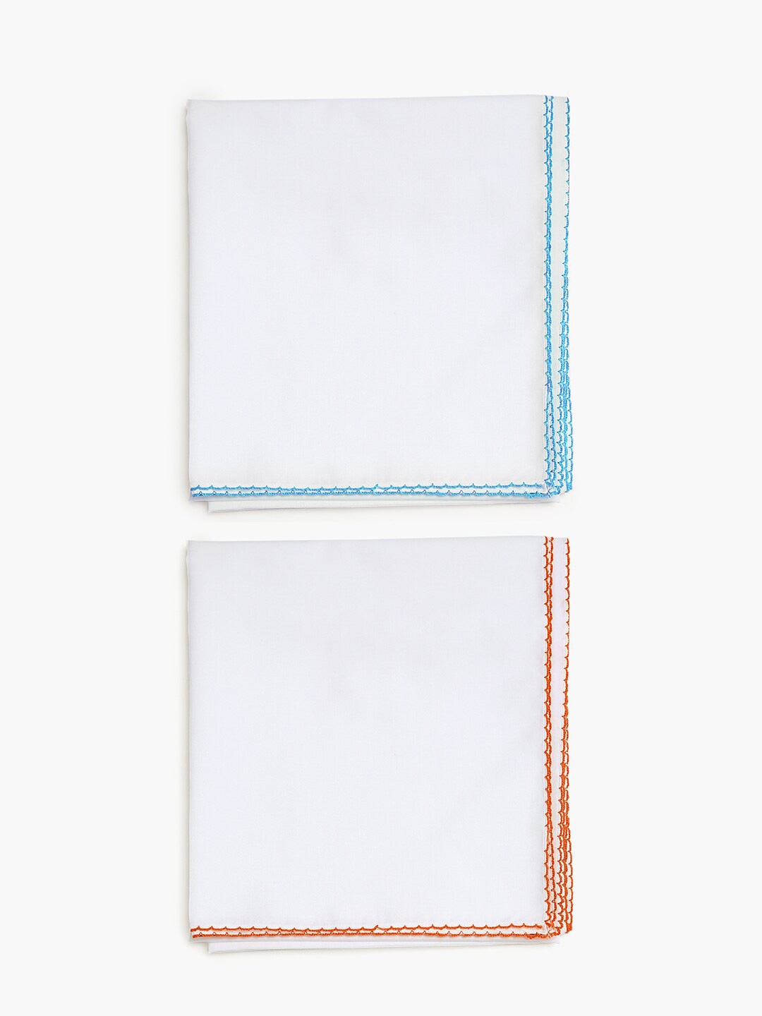

CHAYIM White 2 Pieces Pure Cotton 150 GSM Wrap Cloth Blanket