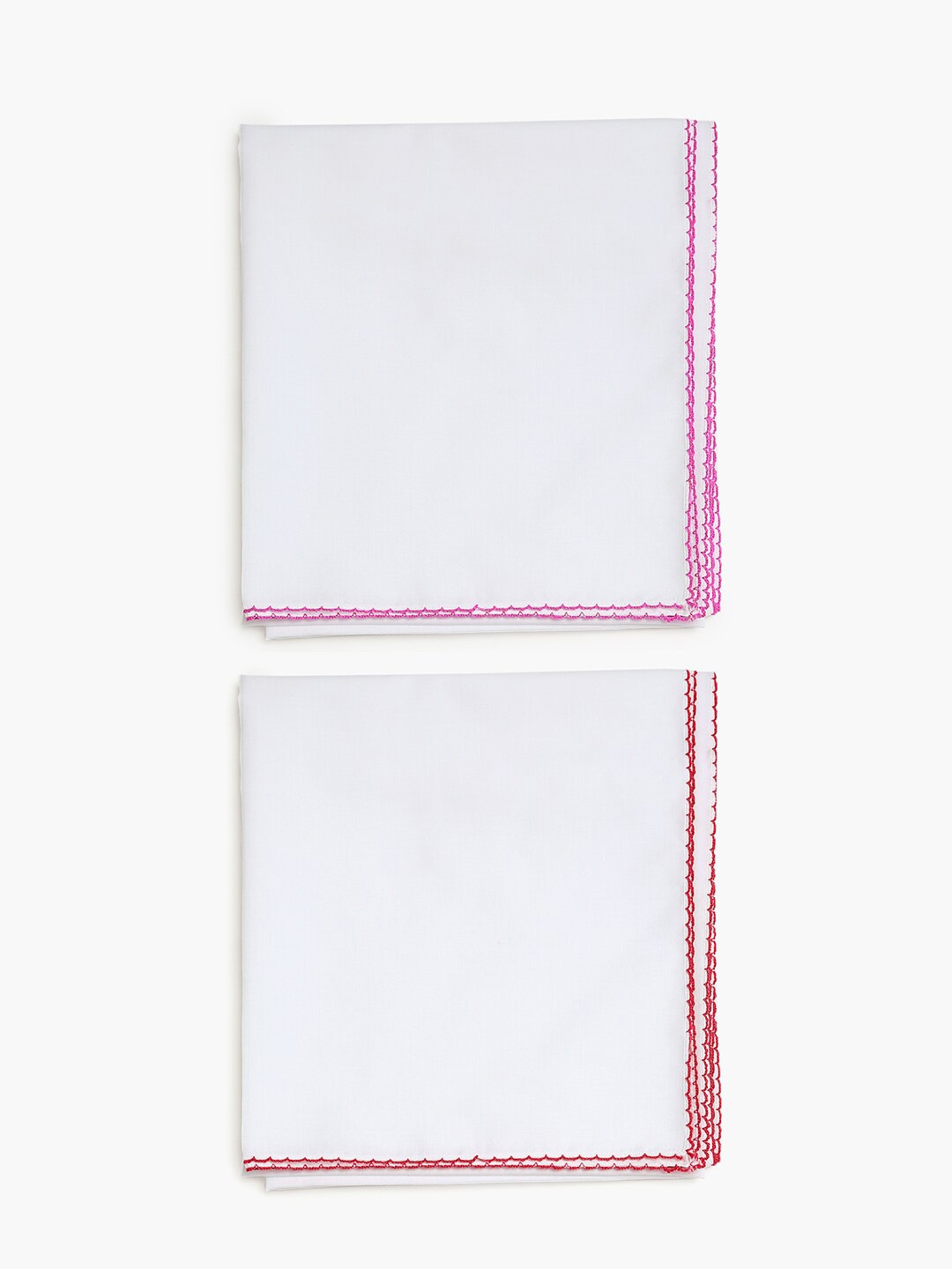 

CHAYIM White 2 Pieces Pure Cotton 150 GSM Wrap Cloth Blanket