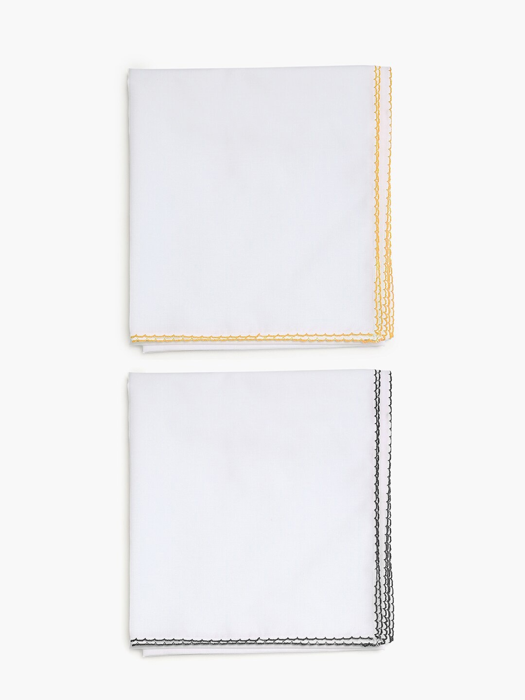 

CHAYIM White 2 Pieces Pure Cotton 150 GSM Wrap Cloth Blanket