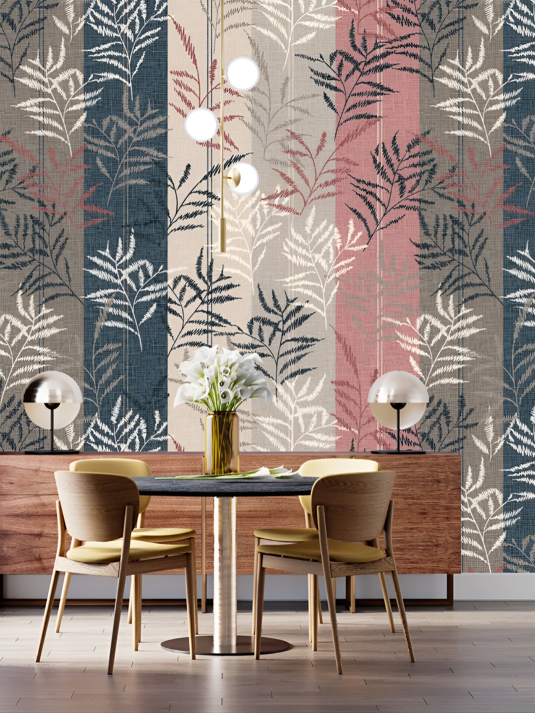 

DWELLSINDIA Brown & Beige Floral Pattern Self Adhesive Waterproof Removable Wallpaper