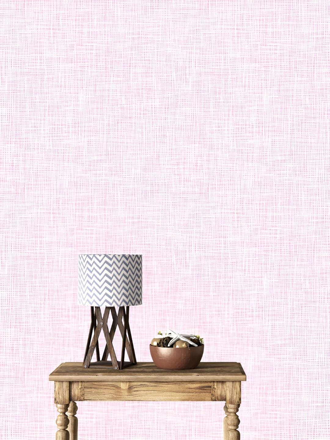 

DWELLSINDIA White & Pink Pattern Self Adhesive Waterproof Removable Wallpaper