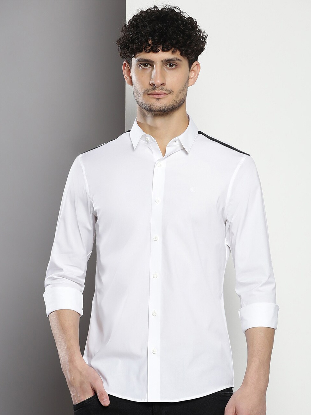 

Calvin Klein Slim Fit Casual Cotton Shirt, White