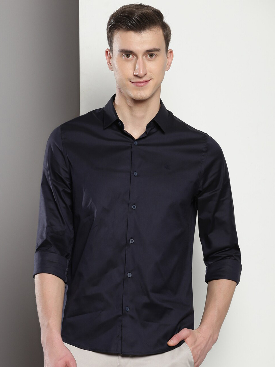

Calvin Klein Slim Fit Casual Cotton Shirt, Blue