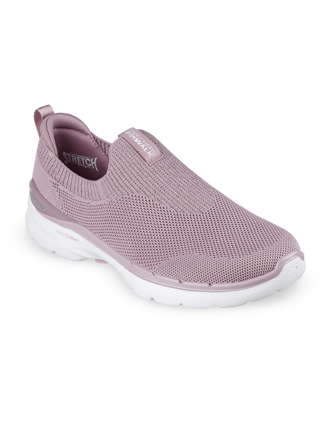 

Skechers Women GO WALK HYPER BURST -MOON HOR Walking Shoes, Mauve