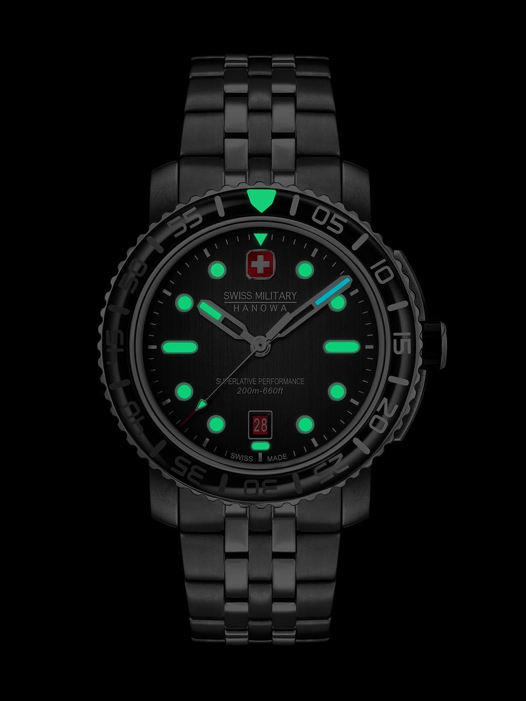 

SWISS MILITARY HANOWA Men Black Marlin Analogue Watch SMWGH0001702
