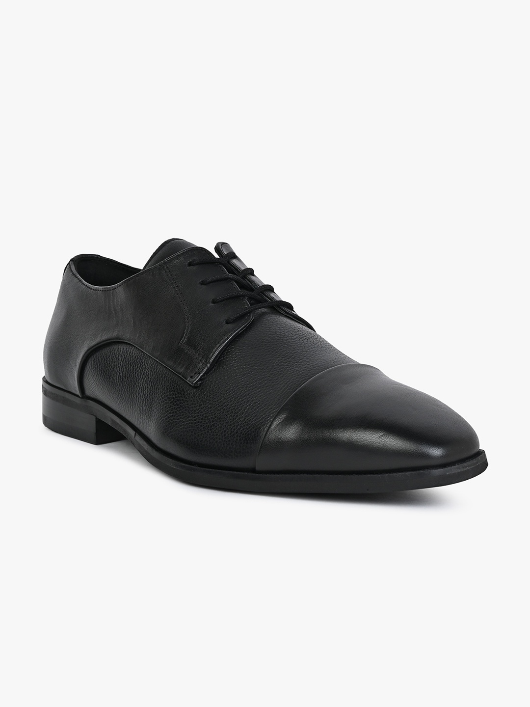 

ALDO Men Textured Leather Formal Derbys, Black