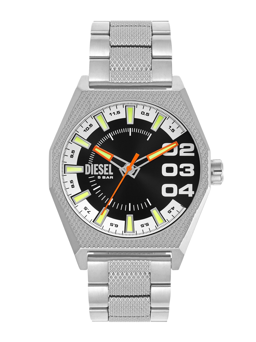 

DIESEL Men Dial & Stainless Steel Straps Analogue Watch DZ2172, Silver