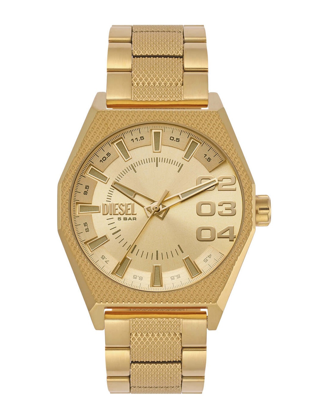 

DIESEL Men Stainless Steel Straps Analogue Watch DZ2173, Gold