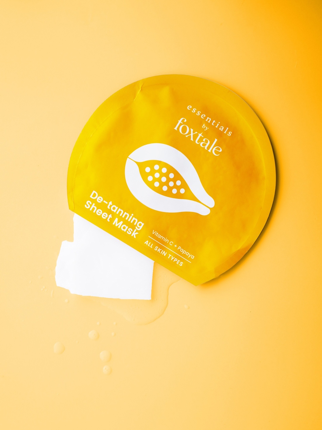 

FoxTale Tan Removal Sheet Mask with Vitamin C and Papaya, Na