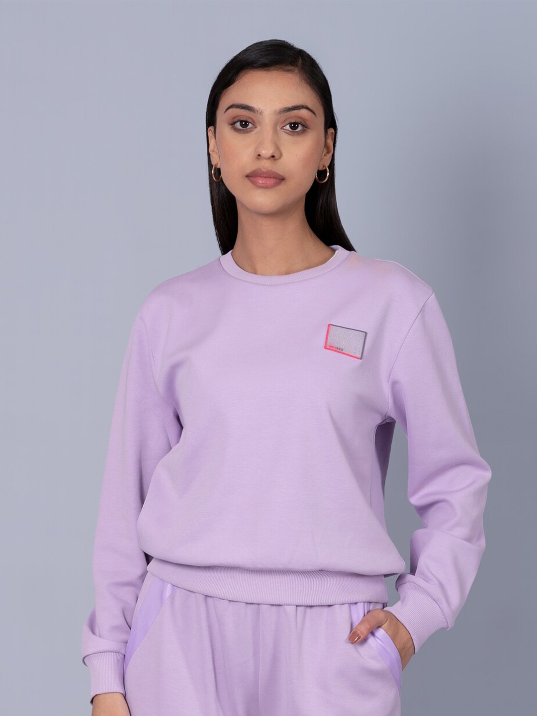 

Muvazo Long Sleeves Pullover, Lavender