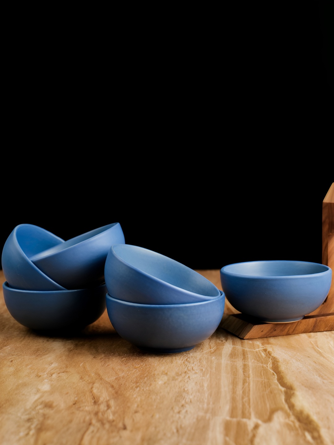

ARTYSTA BEAUTIFYING LIVES Blue 6 Pieces Ceramic Matte Bowls