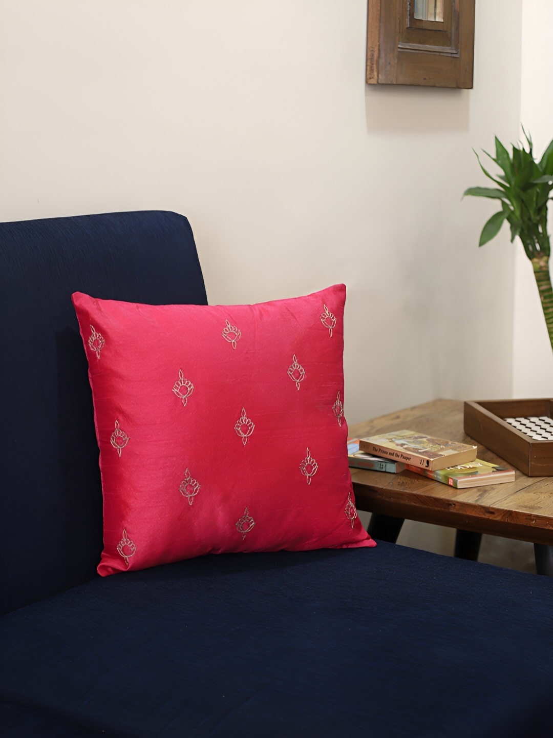 

THE COCOTIER Pink Square Cushion Cover