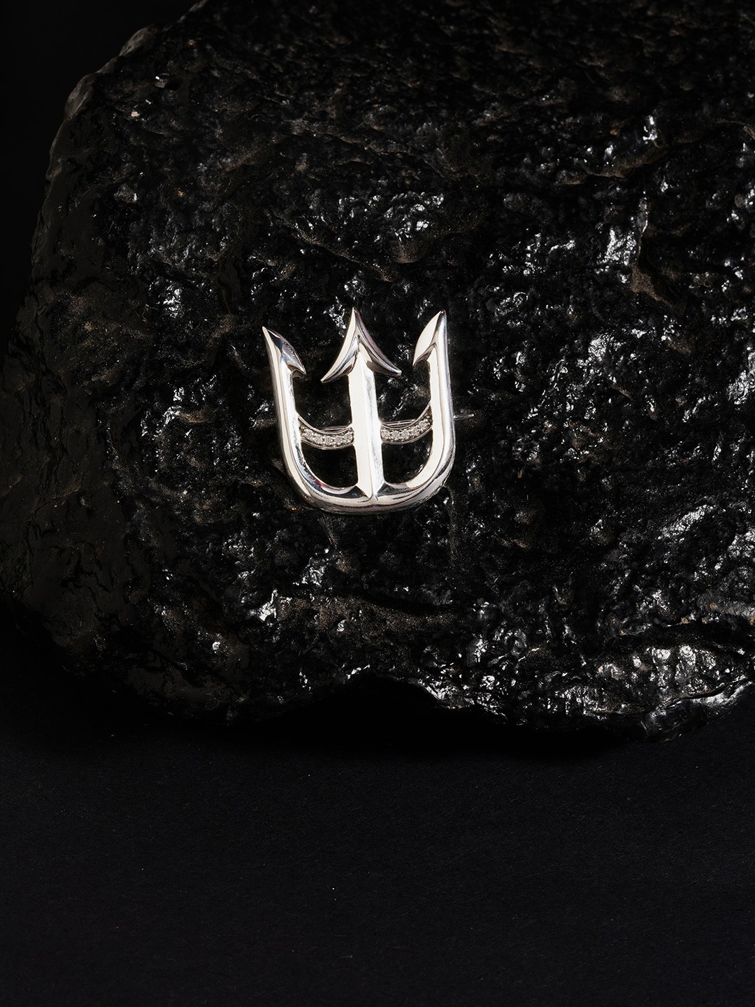 

ZORD 925 Sterling Silver Silver-Plated Trinity Brooch