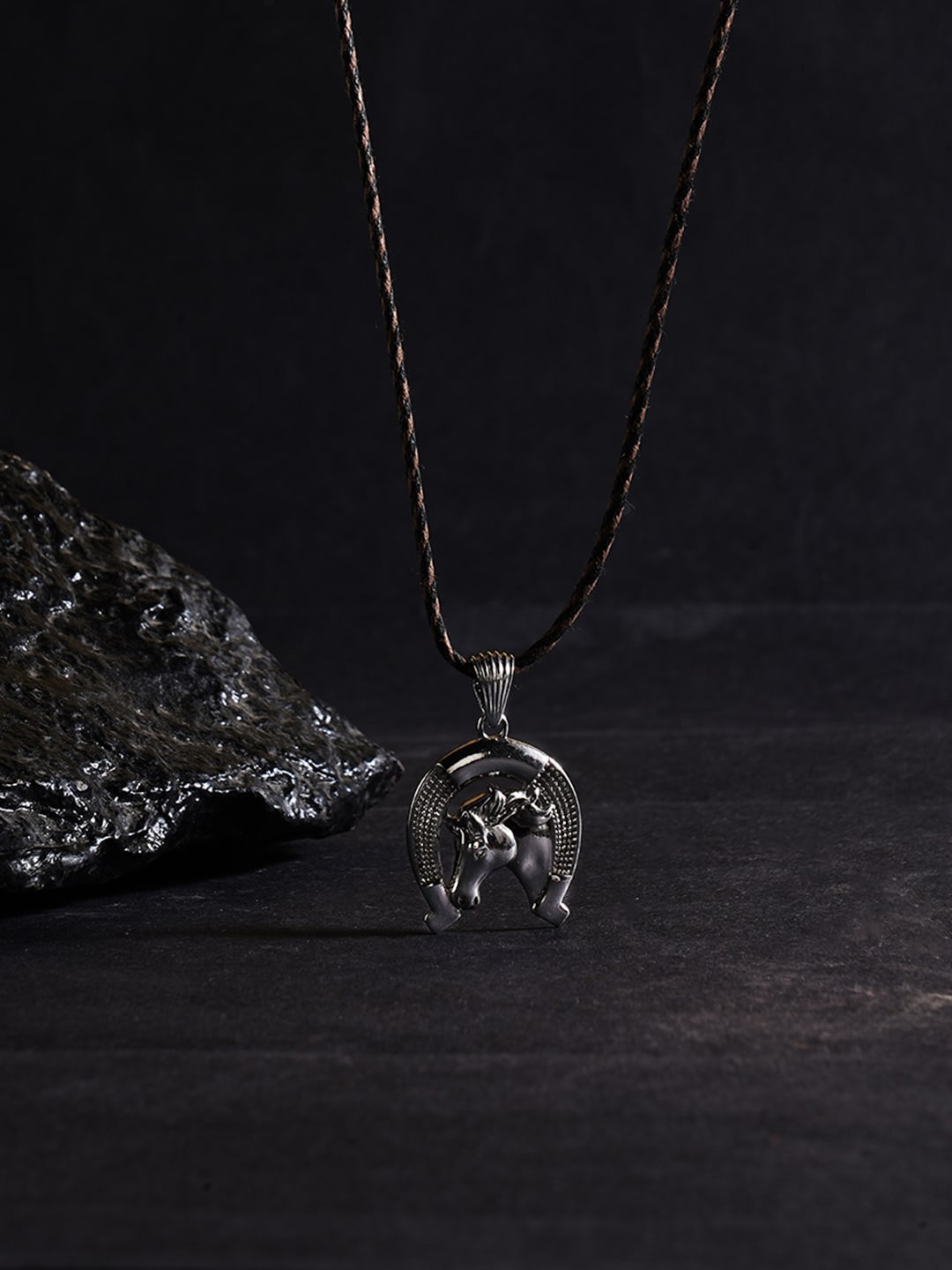 

ZORD 925 Sterling Silver Silver-Plated Slay Your Look With The Horse Pendant