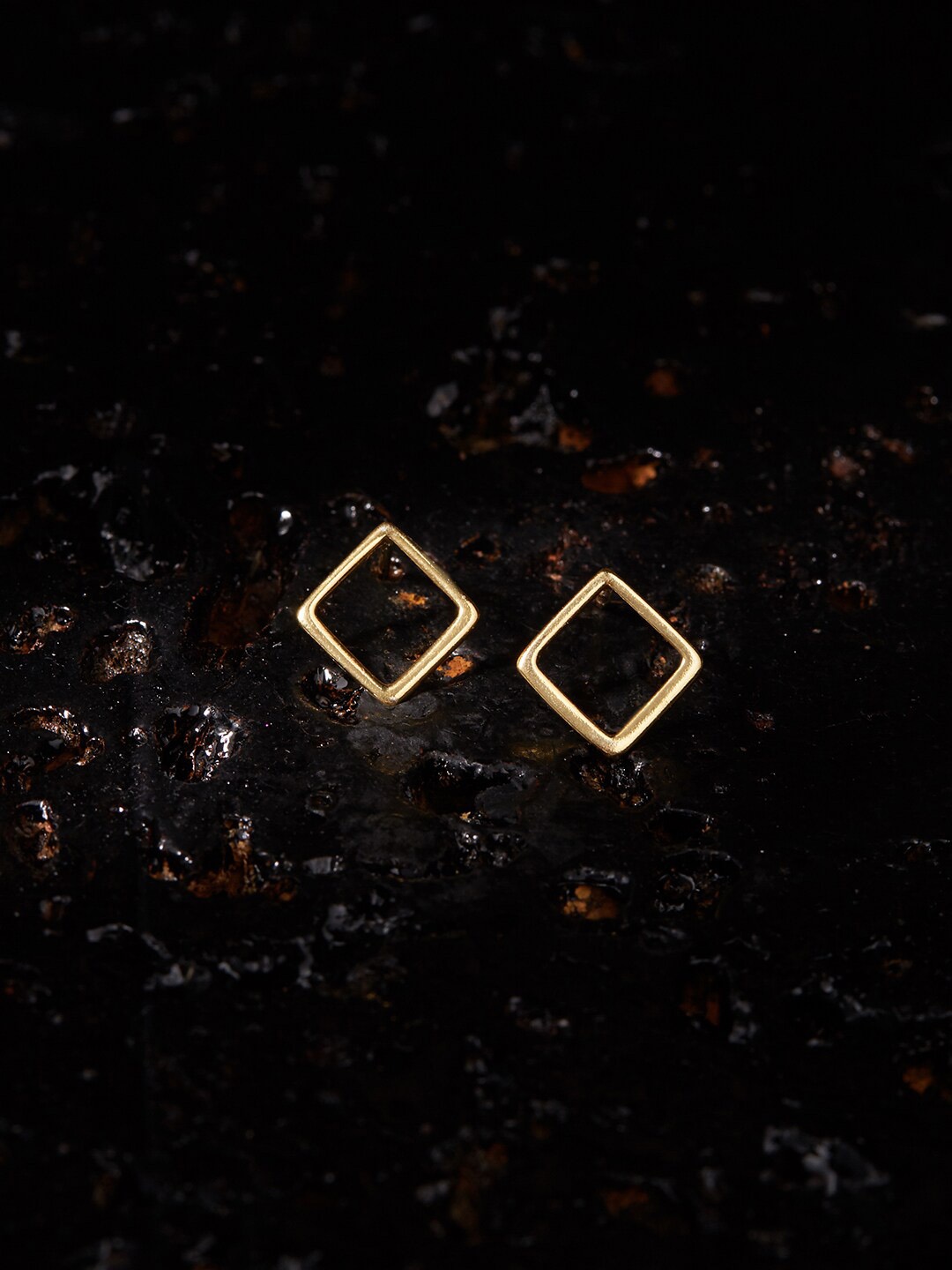 

ZORD Men Silver-Plated 925 Sterling Silver Classic Studs Earrings, Gold