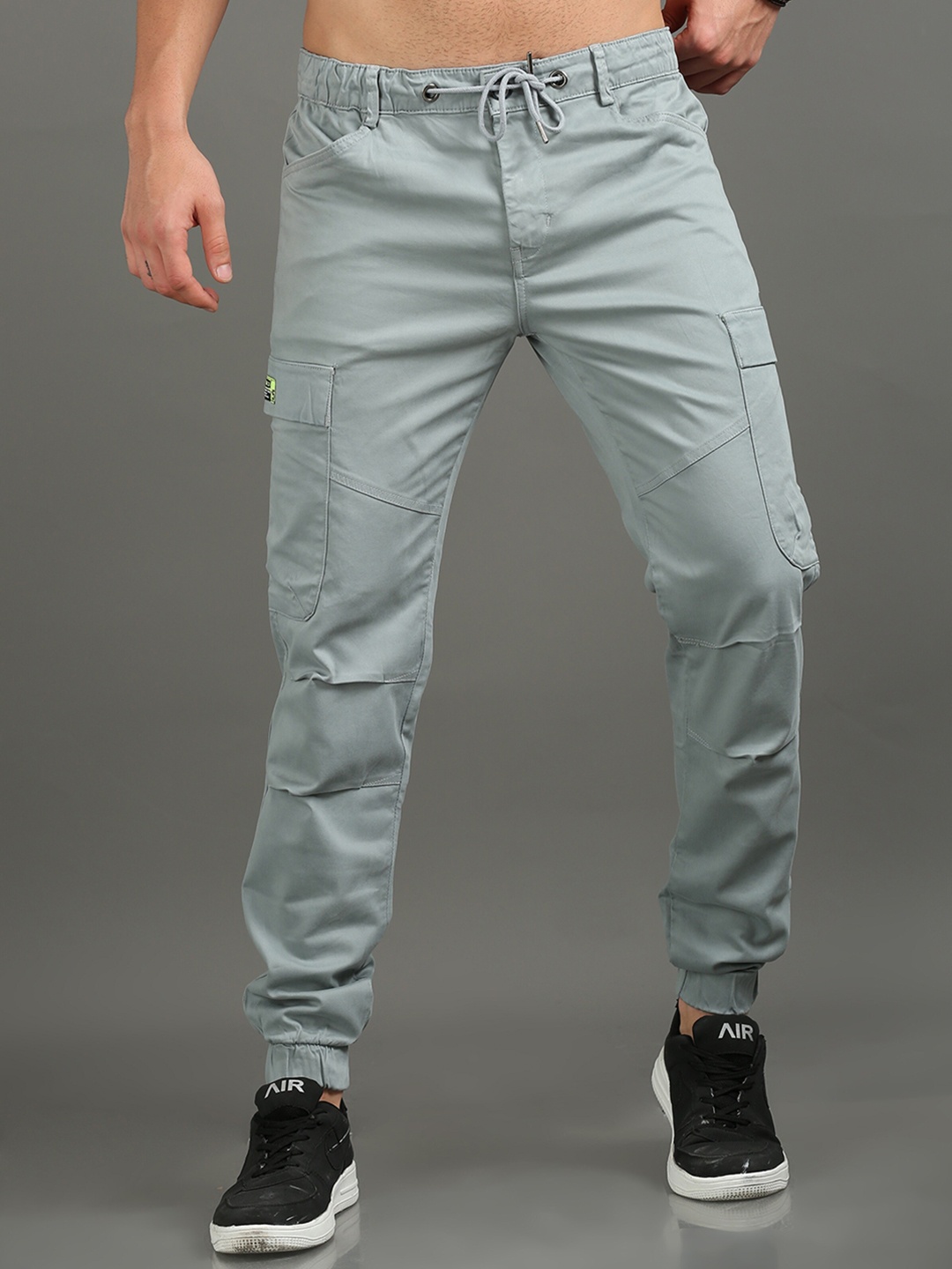 

CAZZBA Men Mid-Rise Cotton Cargos, Blue