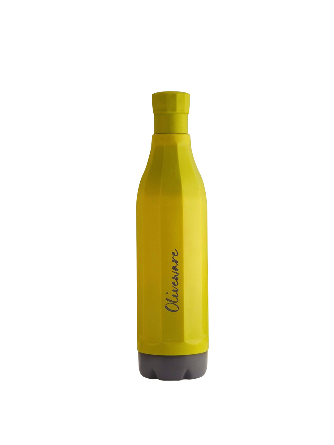 

SOPL-OLIVEWARE Yellow & Black Typography Printed Water Bottle