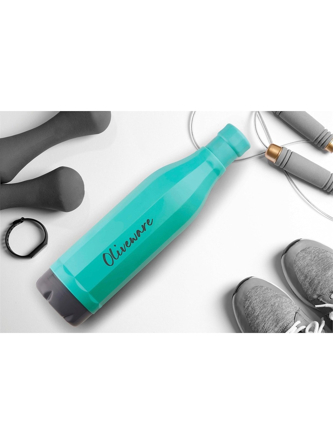 

SOPL-OLIVEWARE Blue & Grey Typography Printed Water Bottle