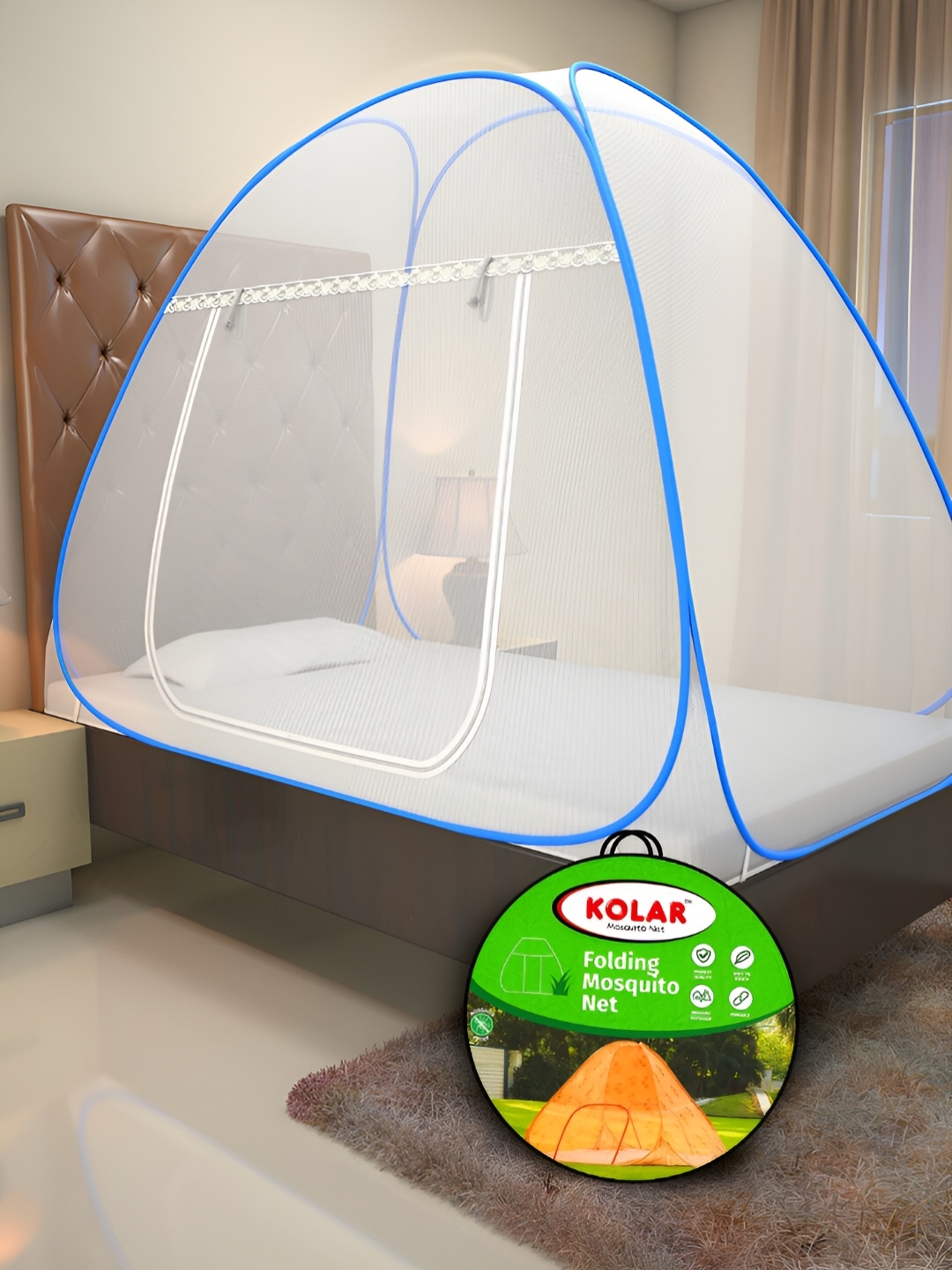 

KOLAR Blue & White Tent Mosquito Net