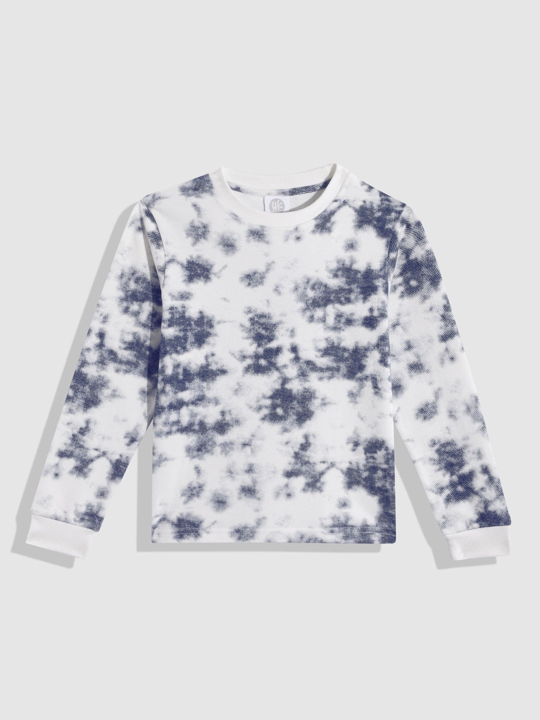 

YK Unisex Kids Abstract Printed Pure Cotton Sweatshirt, Navy blue