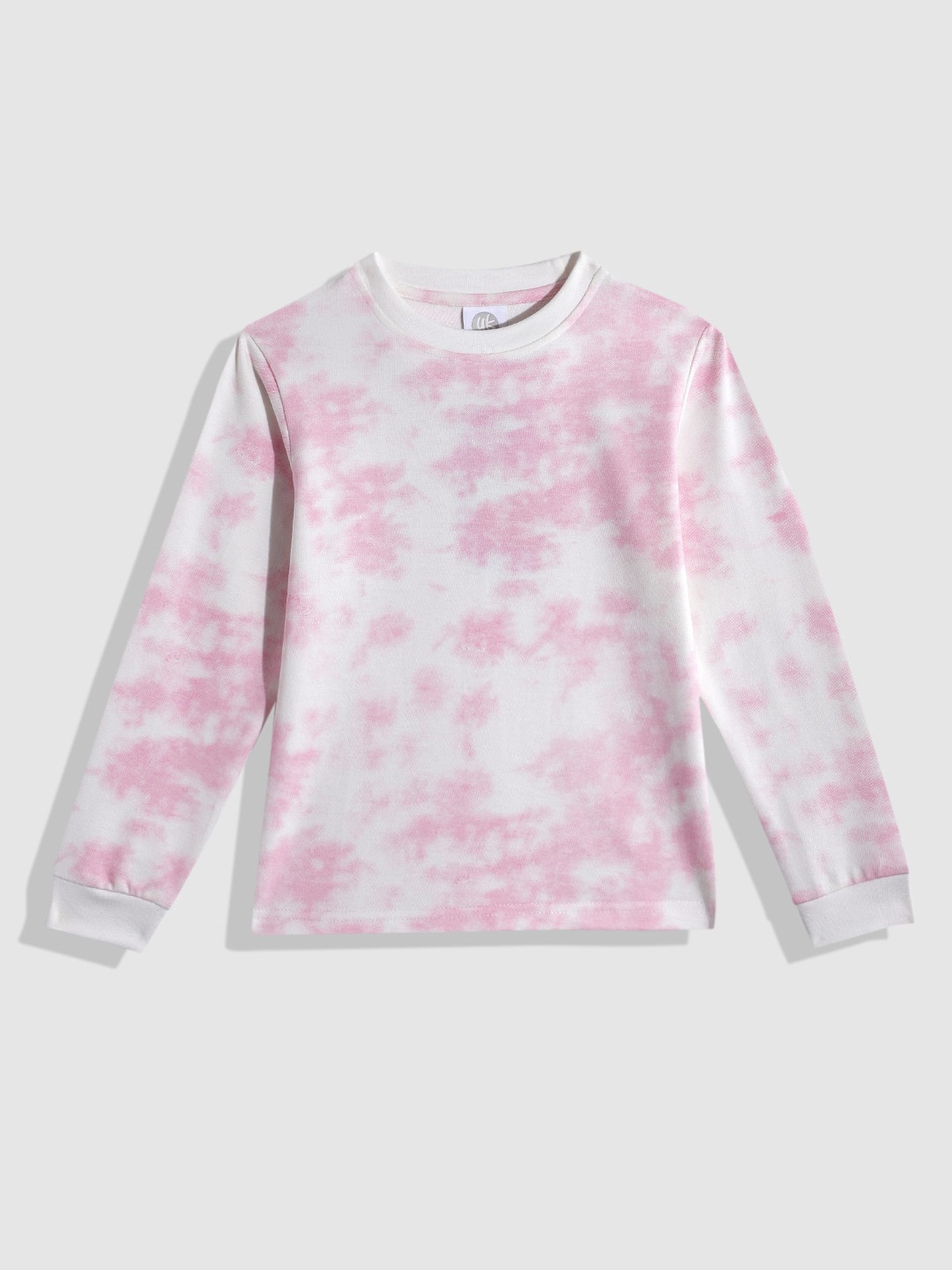 

YK Unisex Kids Abstract Printed Pure Cotton Sweatshirt, Pink