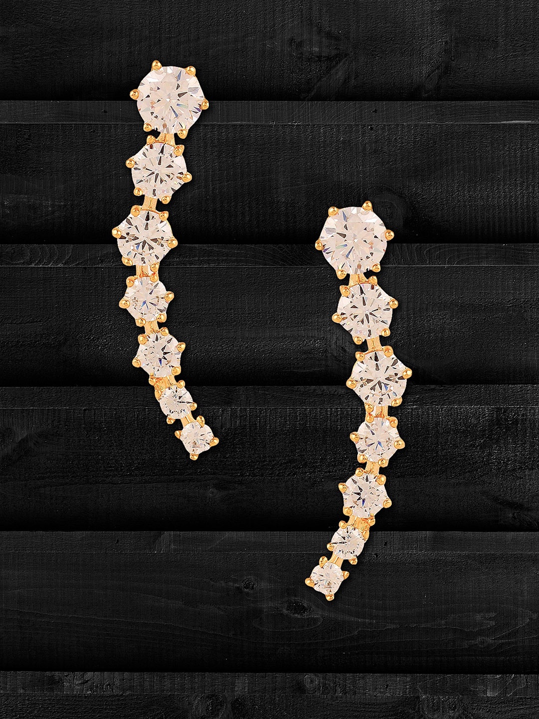 

Adwitiya Collection Gold Plated Artificial Stones and Beads-Studded Studs Earings