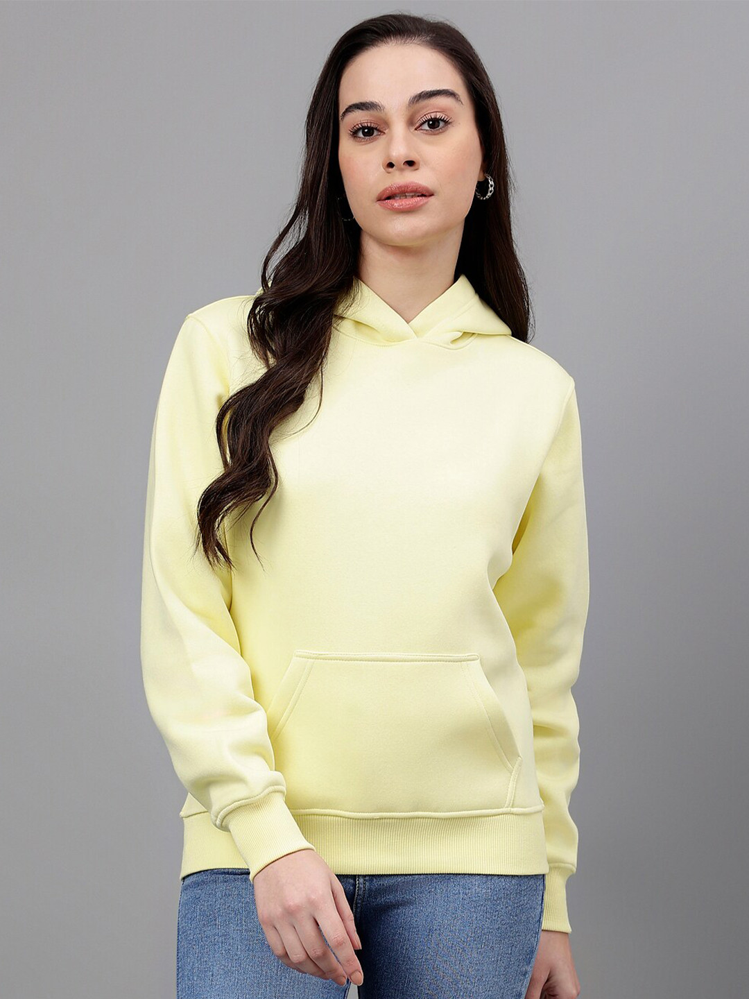 

Xpose Hooded Fleece Pullover Sweatshirt, Yellow