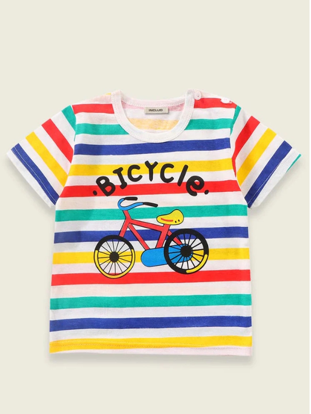 

INCLUD Boys Multicoloured Printed T-shirt, Multi