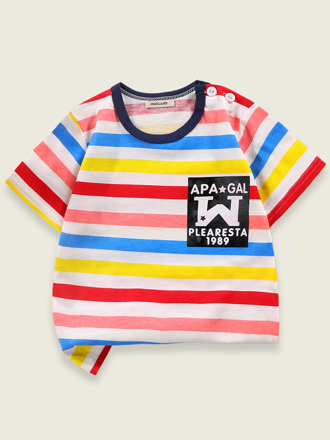 

INCLUD Boys Multicoloured Printed T-shirt, Multi