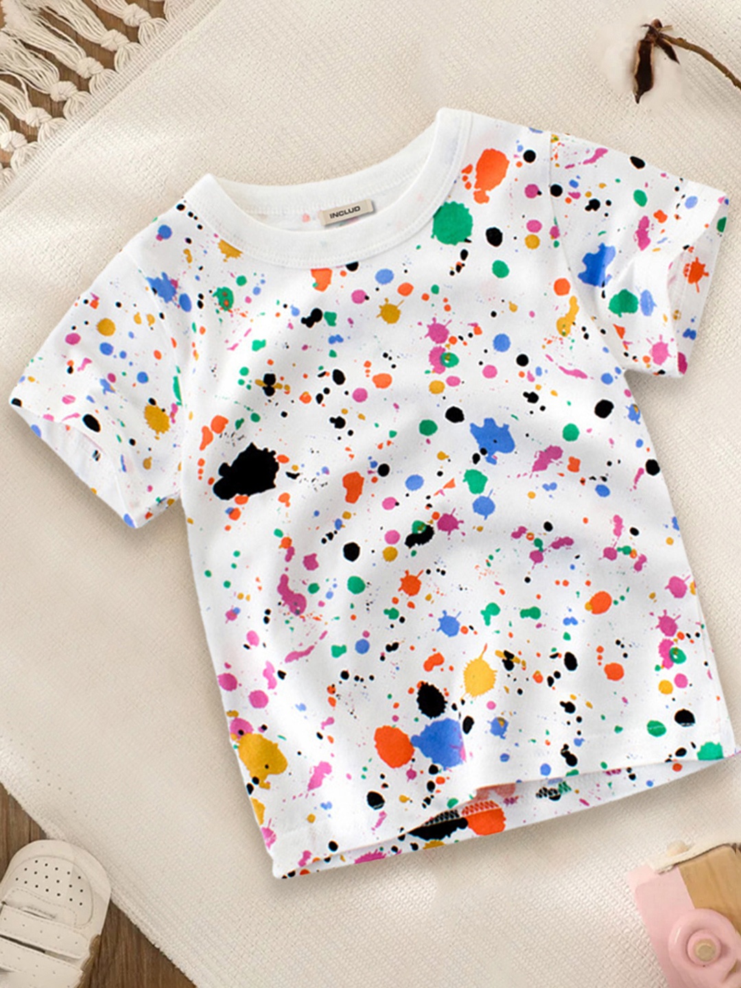 

INCLUD Boys White Printed T-shirt