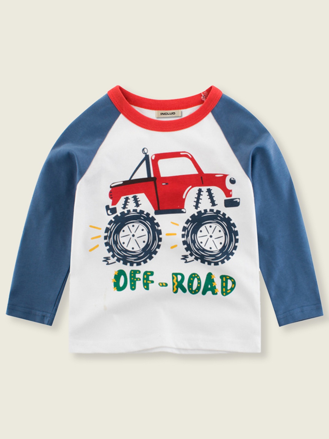 

INCLUD Boys Blue Printed T-shirt