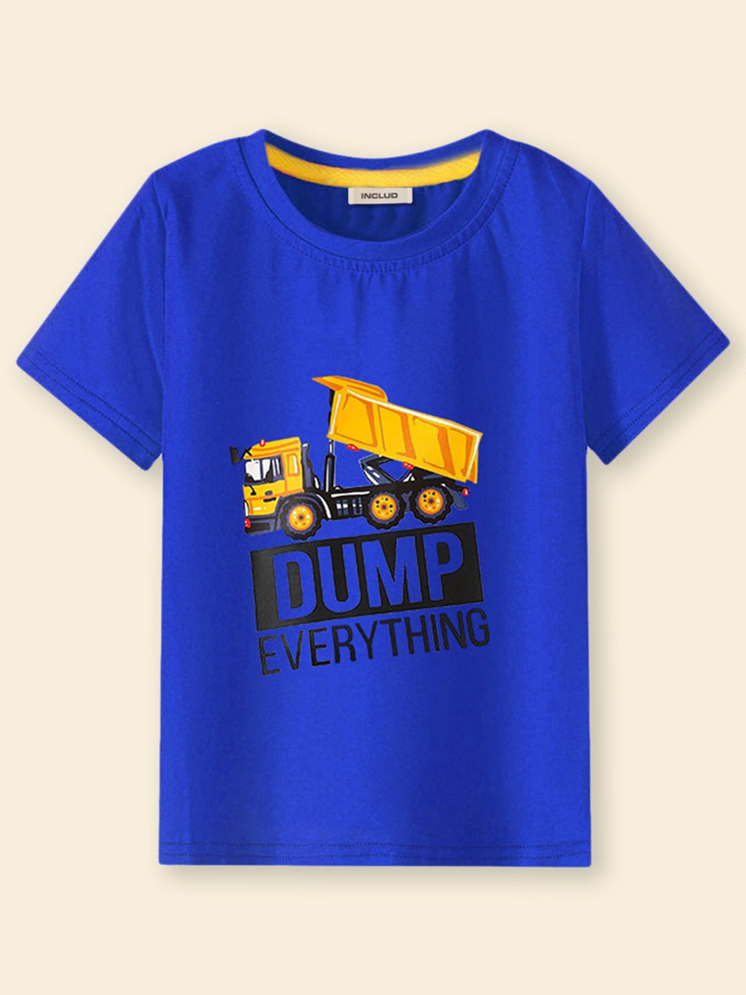 

INCLUD Boys Blue Printed T-shirt