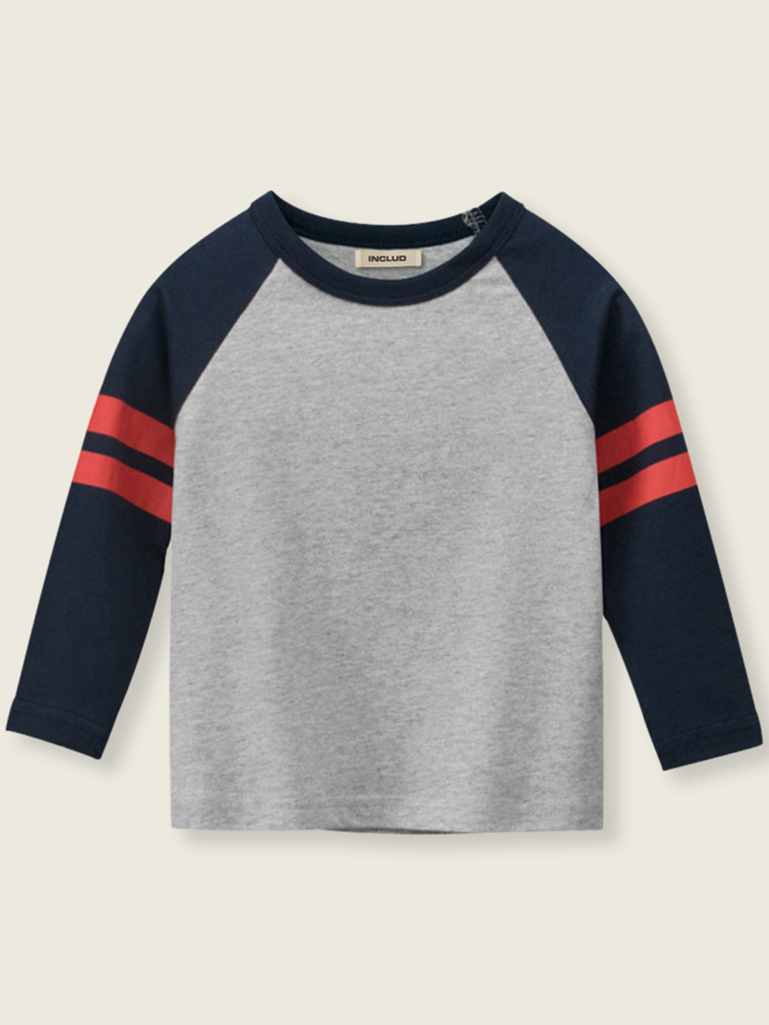 

INCLUD Boys Grey Printed T-shirt
