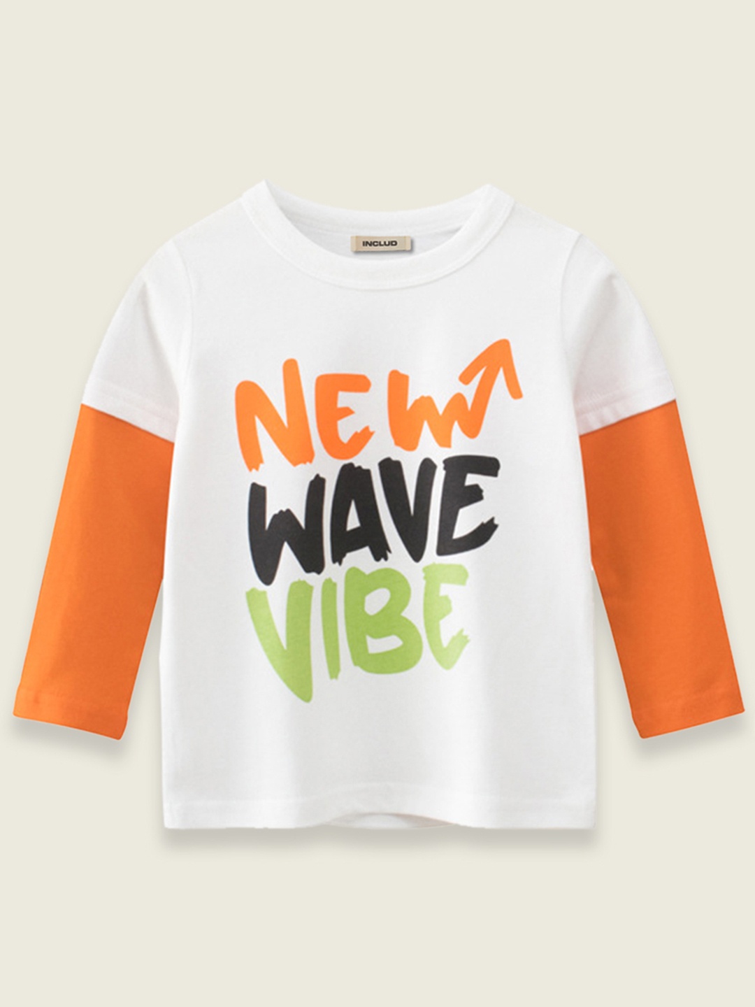 

INCLUD Boys White Printed T-shirt