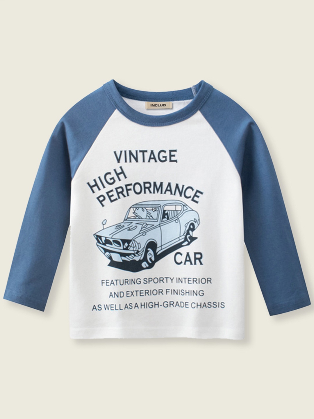 

INCLUD Boys Blue Printed T-shirt